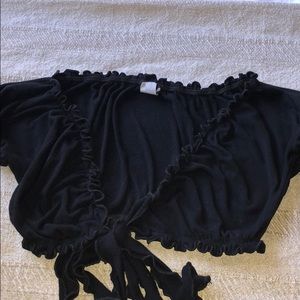 Black crop top